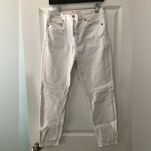 Nili Lotan mid rise white jeans